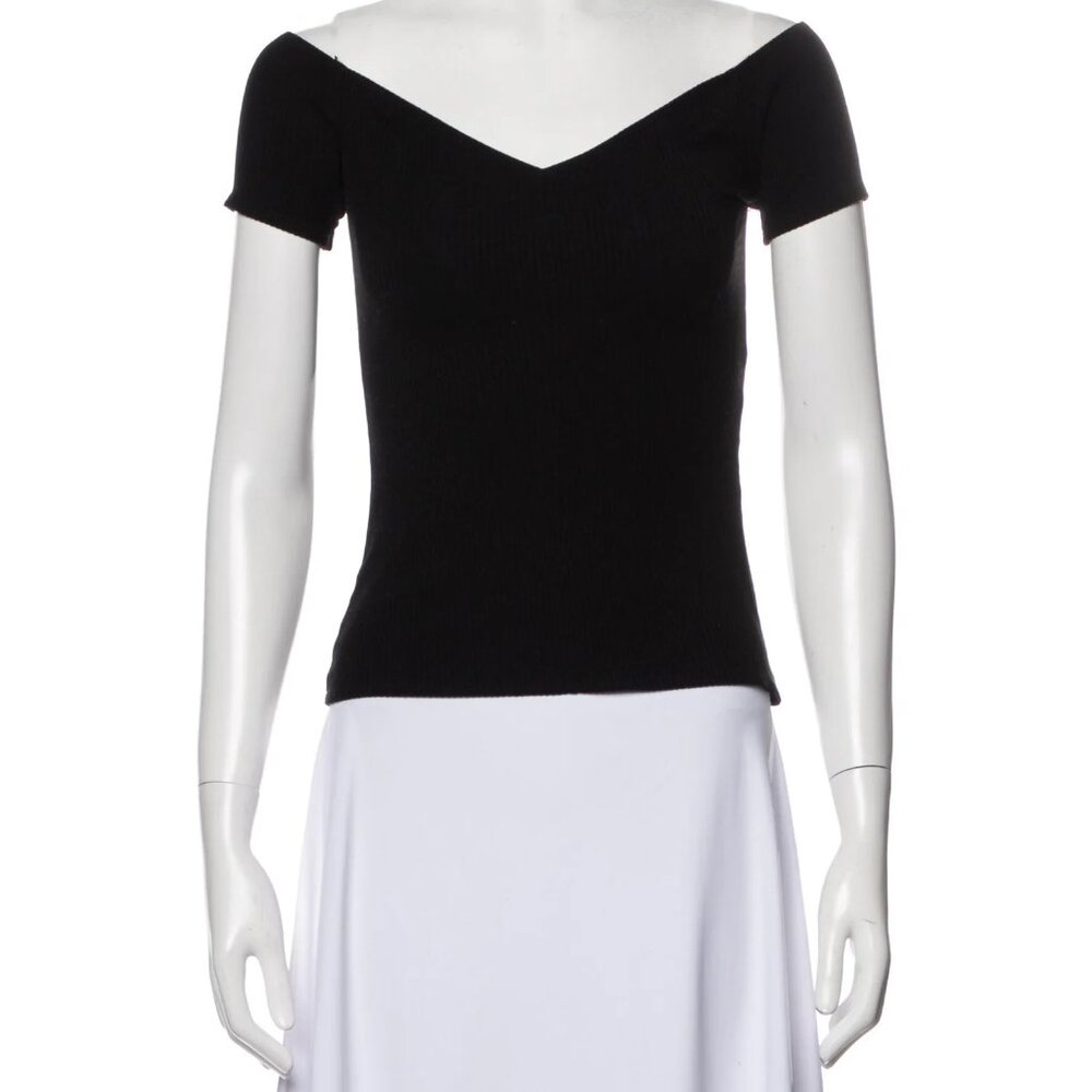 REFORMATION V-Neck Short Sleeve Top Sz S